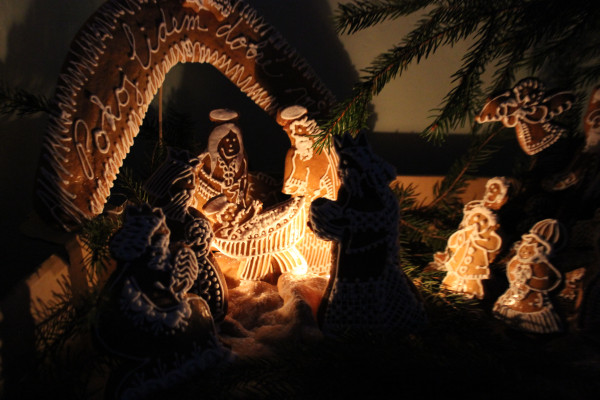 Výstava betlémů z regionu Nýrska, Strážovska a Jan / Perníkový betlém / Autor fotografie: Hana Oravcová