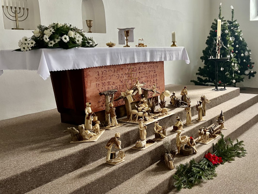 Betlém / Betlém v kostele Sboru Cyrila a Metoděje v Rousínově. / Autor fotografie: Veronika Šandová