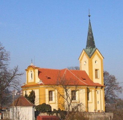 Všenory-Horní Mokropsy, kostel sv. Václava